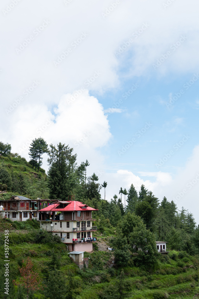 Shimla cityscape aerial view a scenic hill station in the Himalayas at Himachal Pradesh Shimla cityscape aerial view a scenic hill station in the Himalayas at Himachal Pradesh