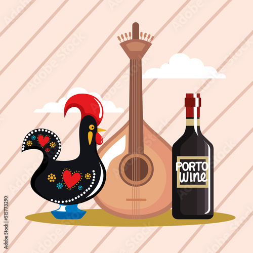 fado with rooster portugal
