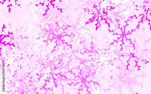 Light Pink vector texture with abstract forms.