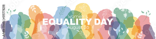 Women's Equality Day banner. August 26.