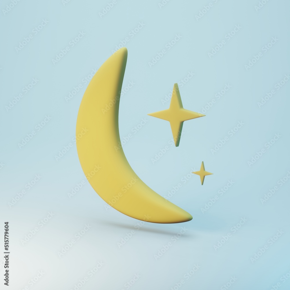moon and stars - weather forecast icon - 3d render illustration
moon and stars - weather forecast icon - 3d render illustration