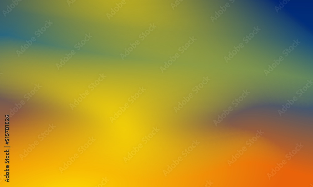 Beautiful gradient background of green, orange and yellow, smooth and soft texture