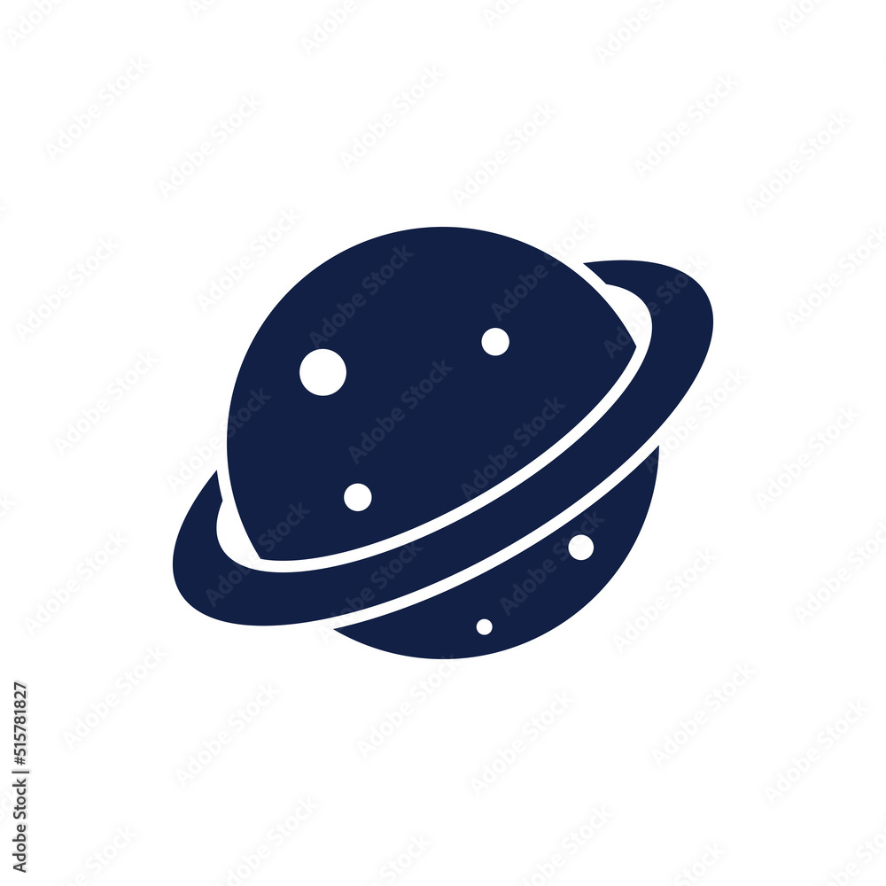 Fototapeta premium planet glyph space