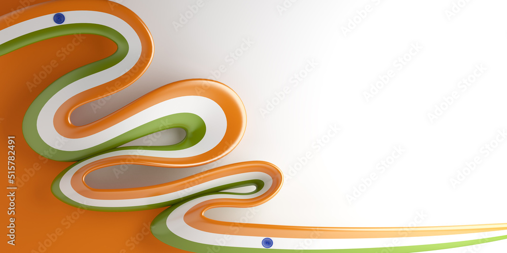 Happy Independence Day of India decoration background with waving ...