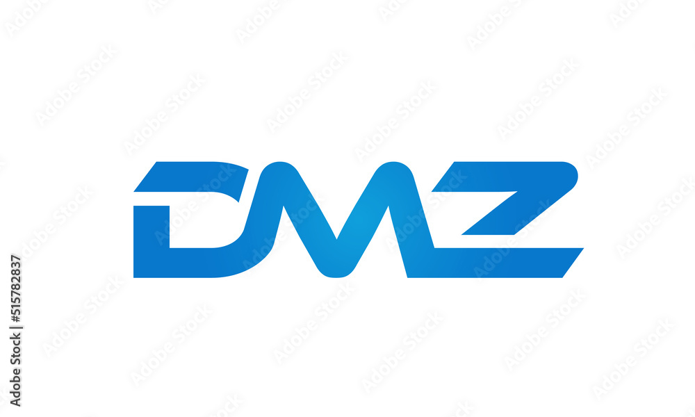 Connected AMZ Letters logo Design Linked Chain logo Concept Connected AMZ Letters logo Design Linked Chain logo Concept