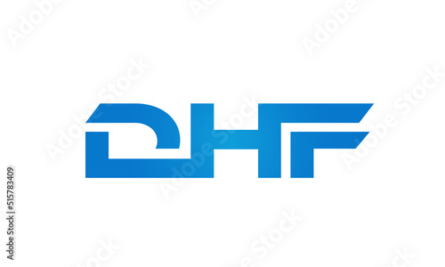 Connected AHF Letters logo Design Linked Chain logo Concept