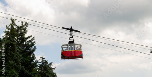 Cable car to mount Mashuk in Pyatigorsk, Russia photo