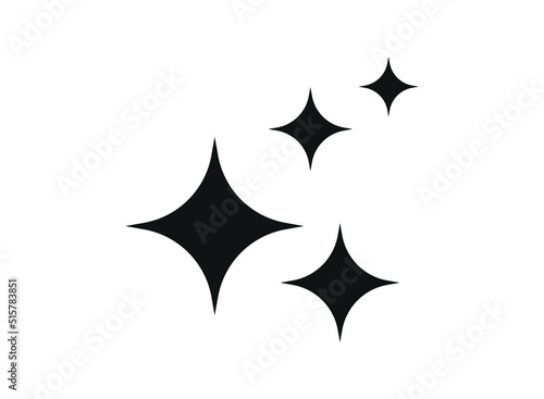 Icon black symbol Shine. Vector illustration. EPS 10.