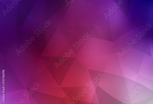 Light Pink, Red vector triangle mosaic background.