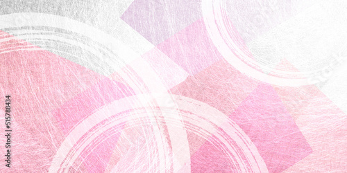 波紋とピンクの和紙の背景素材（アブストラクト）