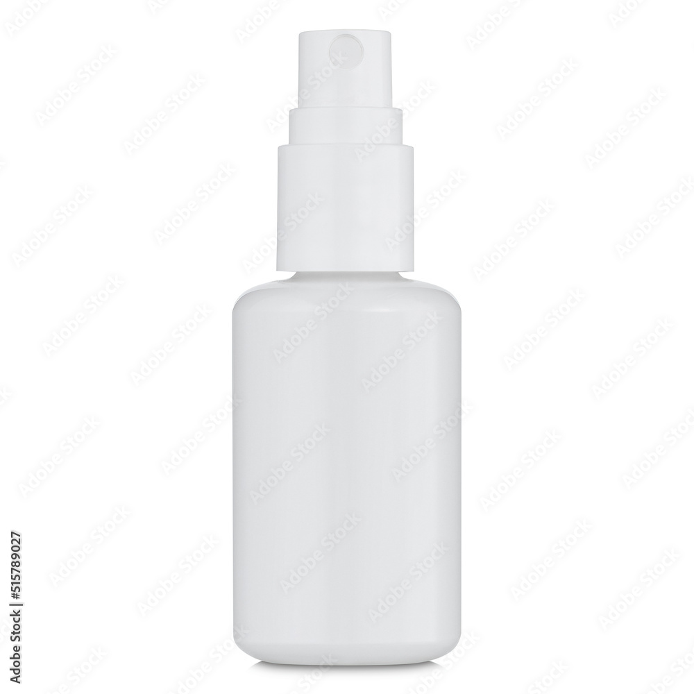 Cosmetic bottle mockup isolated on white Cosmetic bottle mockup isolated on white