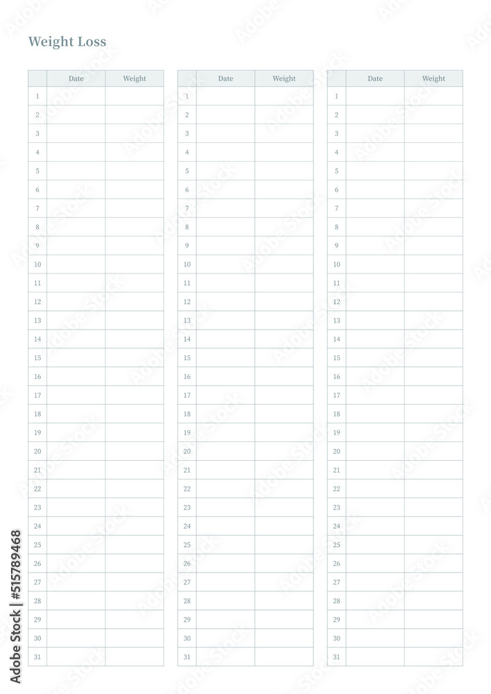 Note, scheduler, diary, calendar planner document template illustration. weight loss. Note, scheduler, diary, calendar planner document template illustration. weight loss.