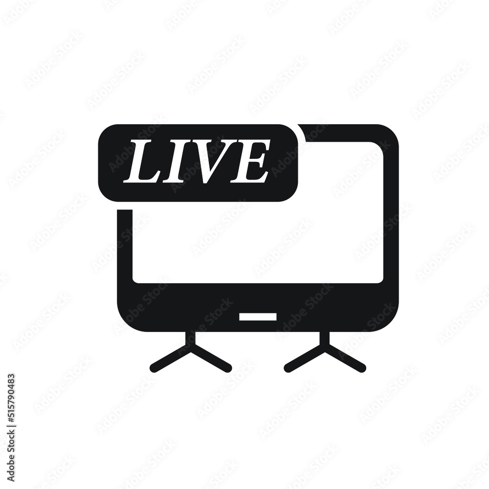 Live news icon design. vector illustration Live news icon design. vector illustration