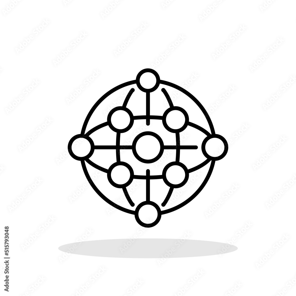 Network globe icon in trendy flat style. Global technology symbol for your web site design, logo, app, UI Vector EPS 10. Network globe icon in trendy flat style. Global technology symbol for your web site design, logo, app, UI Vector EPS 10.