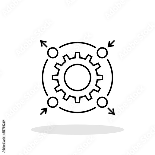 Procedure icon in trendy flat style. Procedure symbol for your web site design, logo, app, UI Vector EPS 10.