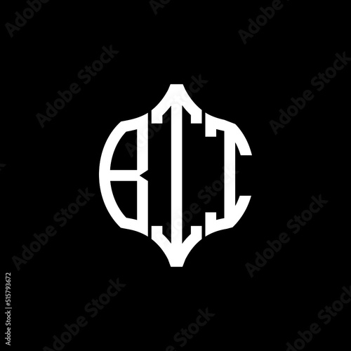 BII letter logo. BII best black background vector image. BII Monogram logo design for entrepreneur and business.