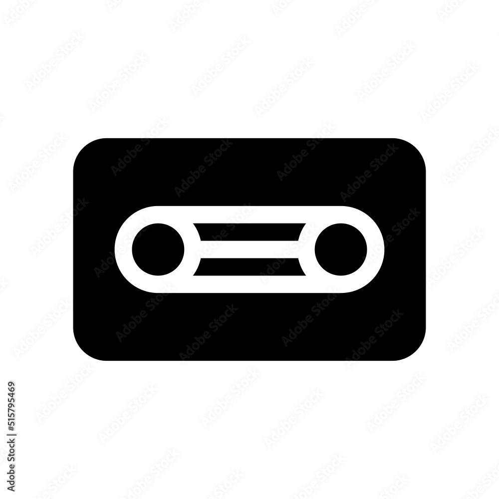 Cassette Tape Icon Vector Symbol Design Illustration Cassette Tape Icon Vector Symbol Design Illustration