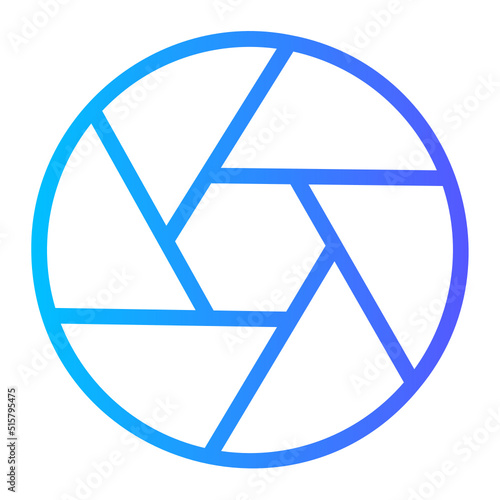 Lens gradient icon