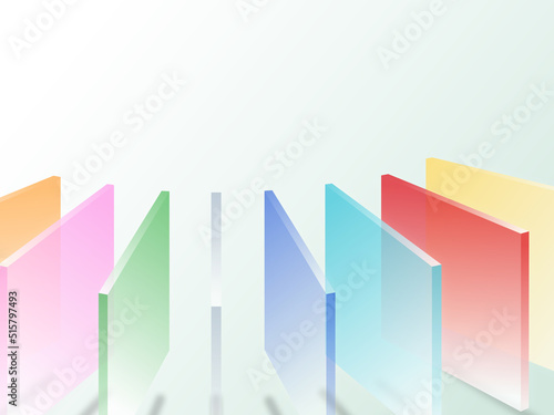 colorful plate  colorful board  business graph 