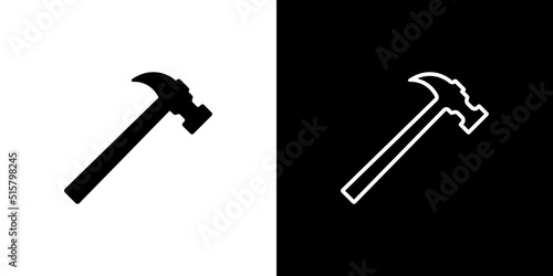 Modern hammer icon