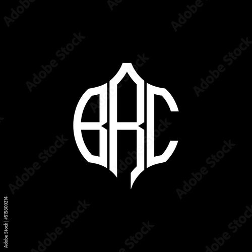BRC letter logo. BRC best black ground vector image. BRC Monogram logo design for entrepreneur and business.