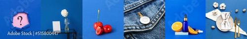 Creative collage of differe...