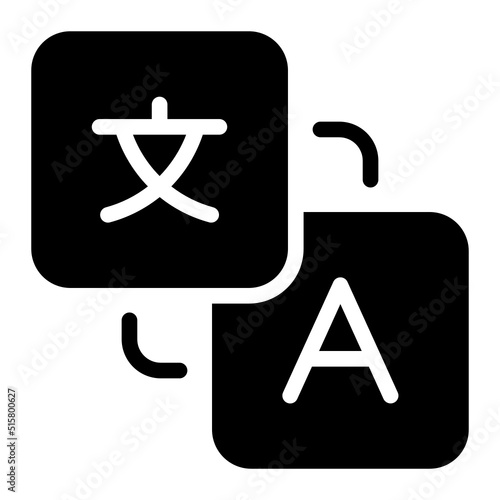 translate glyph icon