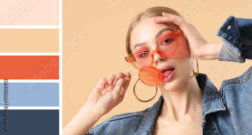 Beautiful fashionable woman...