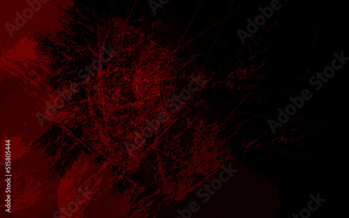 Abstract grunge texture black and red color background
