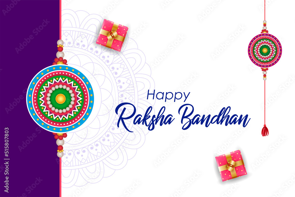 vetor-do-stock-rakhi-for-raksha-bandhan-indian-festival-for-brother