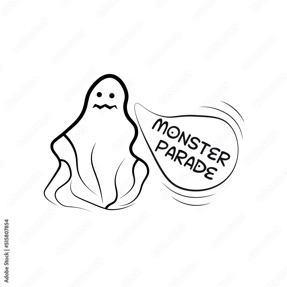 Ghost. Vector illustration, ghost icon with emotion, text for Halloween party monster parade. Hand drawn ghost on white background.
Design element for Halloween party. Ghost. Vector illustration, ghost icon with emotion, text for Halloween party monster parade. Hand drawn ghost on white background.
Design element for Halloween party.