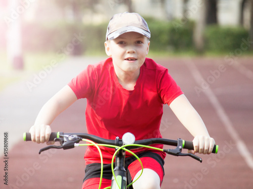 A child rides a bike so close, learn to ride a bike