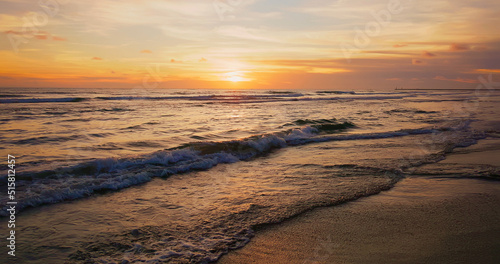 Fototapeta Naklejka Na Ścianę i Meble -  beautiful sunset on summer beach