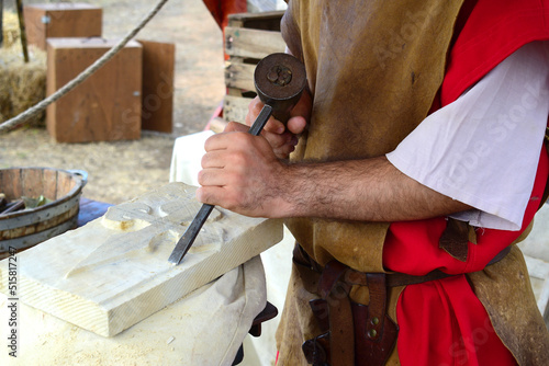 Man working stone