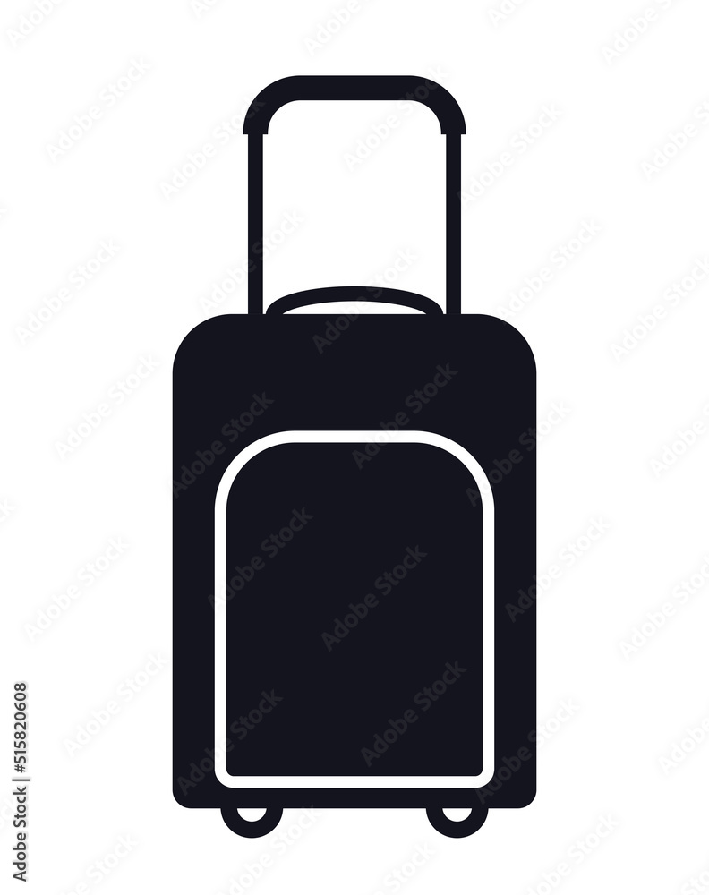 Suitcase baggage travel bag vector icon Suitcase baggage travel bag vector icon