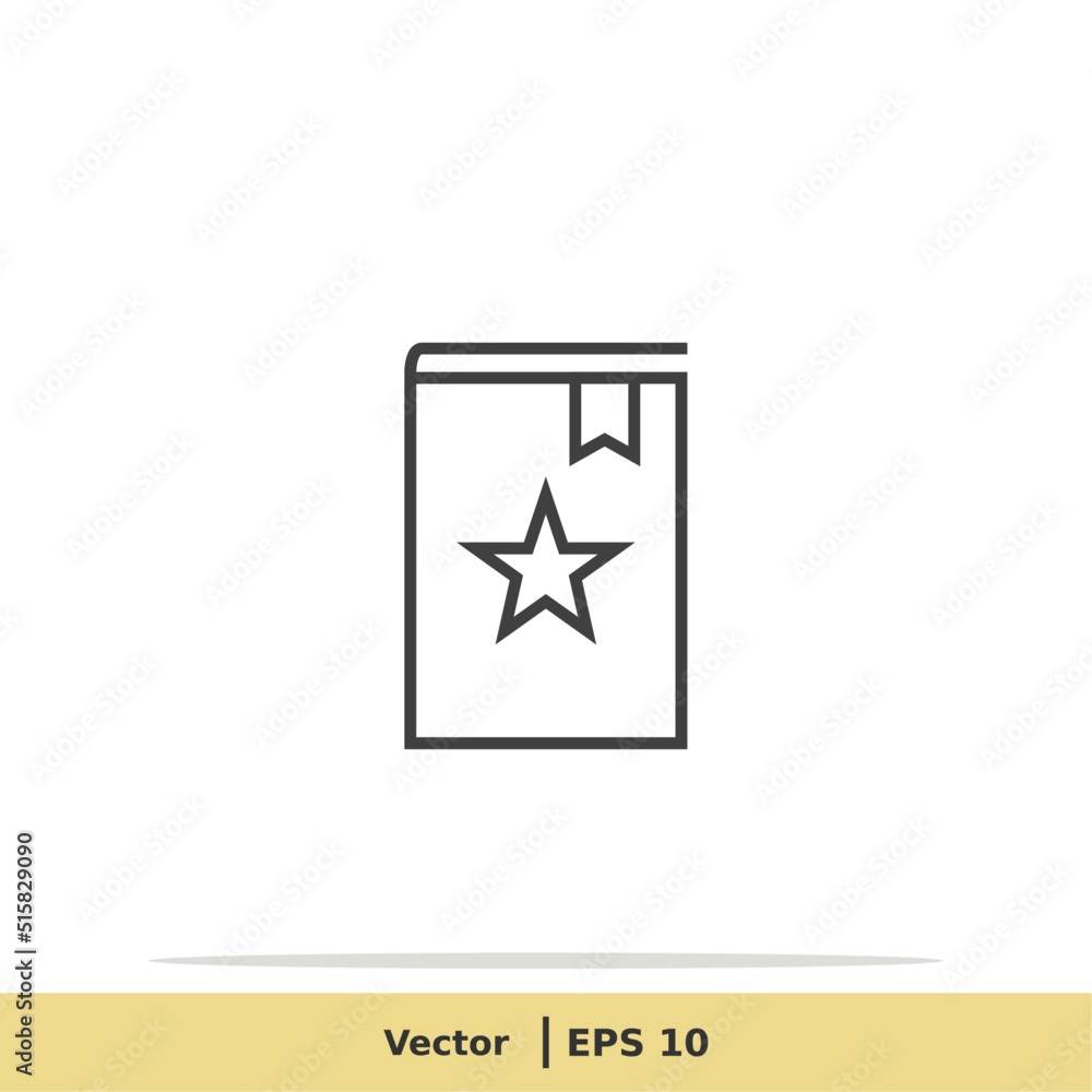 Favorite Book Icon. Library Symbol. Design Logo Template. Vector Icon EPS 10 Pixel Perfect Favorite Book Icon. Library Symbol. Design Logo Template. Vector Icon EPS 10 Pixel Perfect