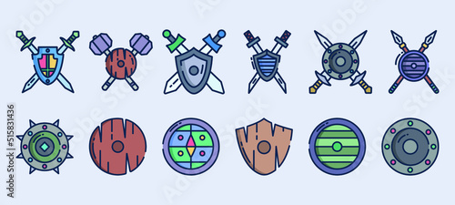 Ancient medieval weapons elements