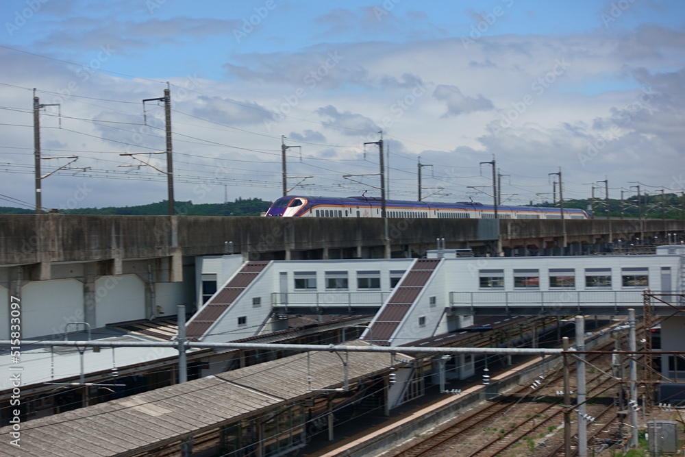 JR宇都宮線（東北本線）、黒磯駅のホーム側と東北新幹線
