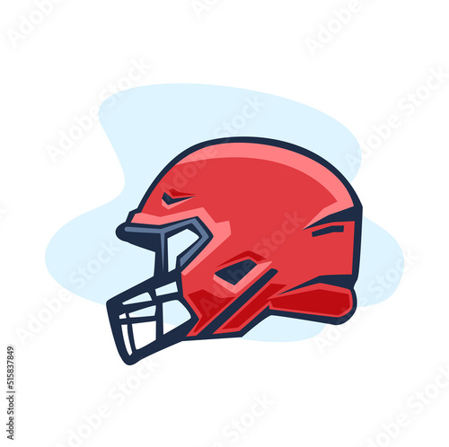 Football helmet sport illustration