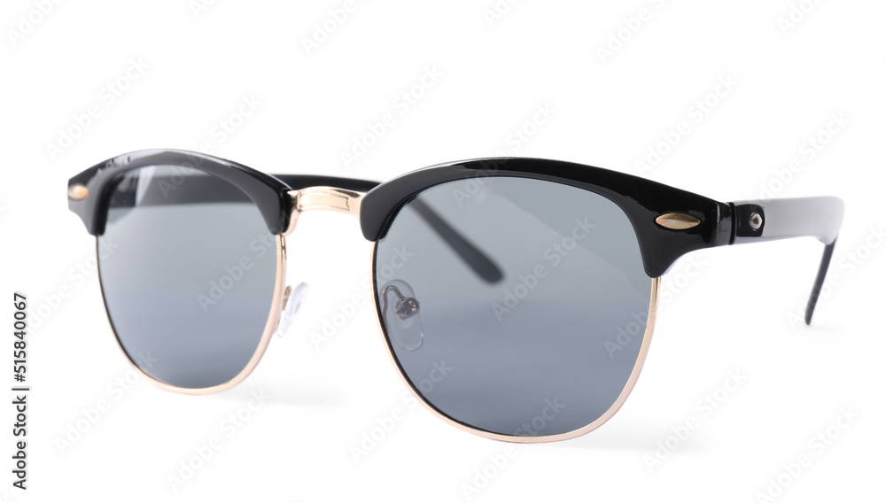 Stylish sunglasses isolated on white. Fashion accessory Stylish sunglasses isolated on white. Fashion accessory