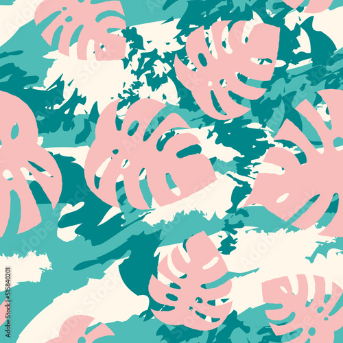 Floral seamless vector design pattern tropical