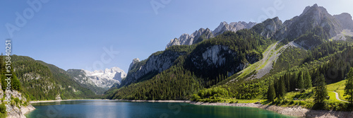 Lake Gosau and Hoher Dachstein in the Salzkammergut region, Austria