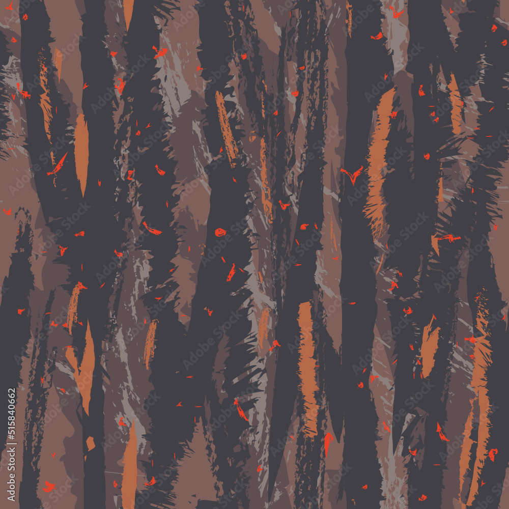 Vector seamless camo tiger stripe army fatigue pattern design