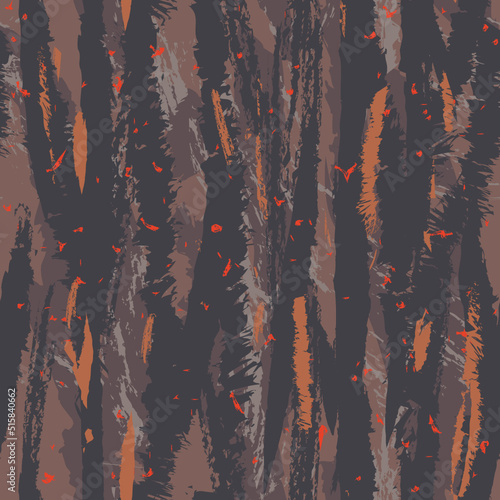 Vector seamless camo tiger stripe army fatigue pattern design