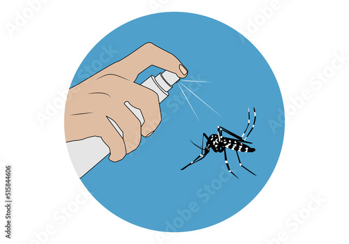 Repelente contra mosquito tigre o insectos