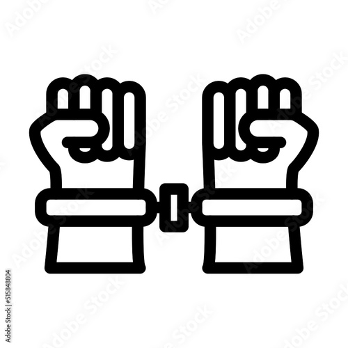 Arrested Criminal Icon Design