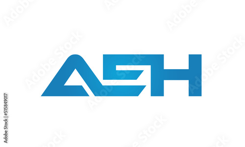 Connected AEH Letters logo Design Linked Chain logo Concept 