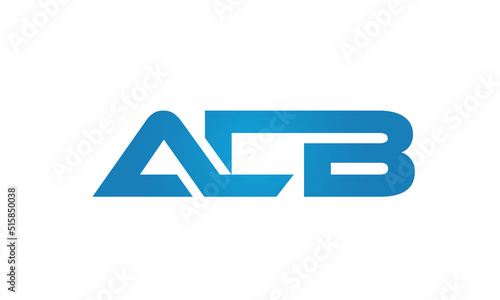 Connected ALB Letters logo Design Linked Chain logo Concept 
