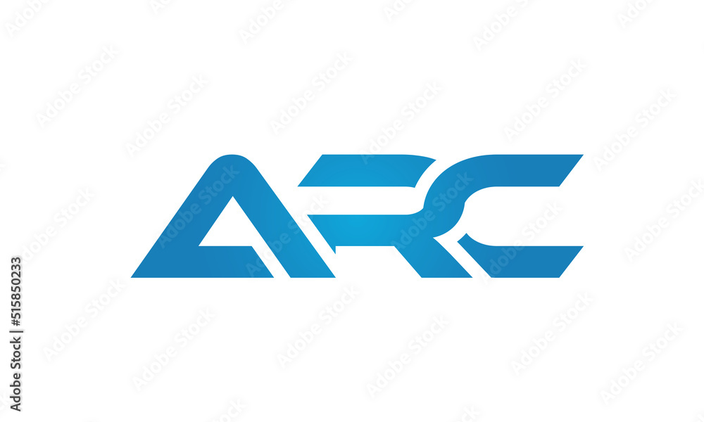 Connected ARC Letters logo Design Linked Chain logo Concept Connected ARC Letters logo Design Linked Chain logo Concept