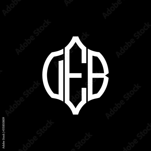 DEB letter logo. DEB best black background vector image. DEB Monogram logo design for entrepreneur and business. photo